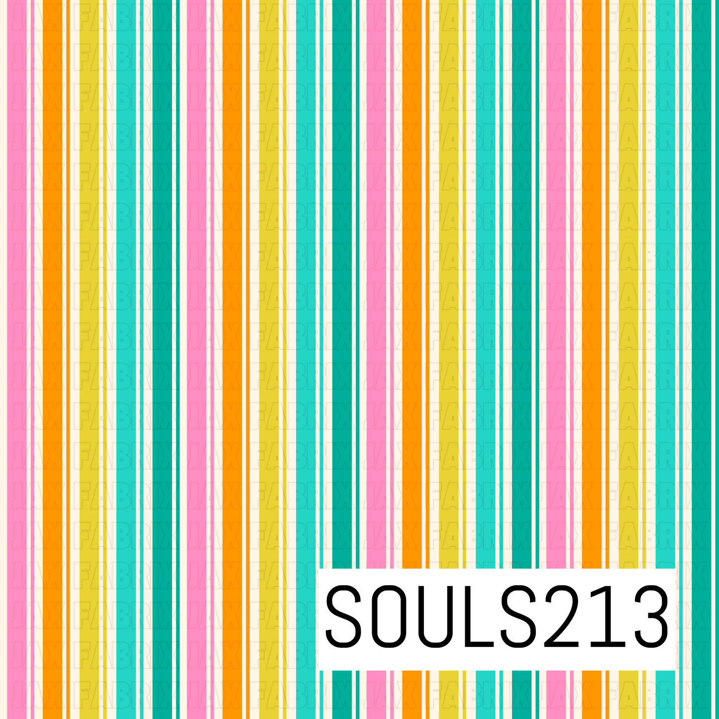 Rainbow Floral Stripes SOULS213