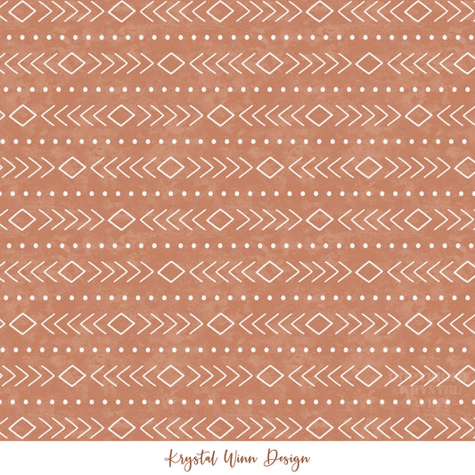Merry Christmas Y'all Boho Brown KW553