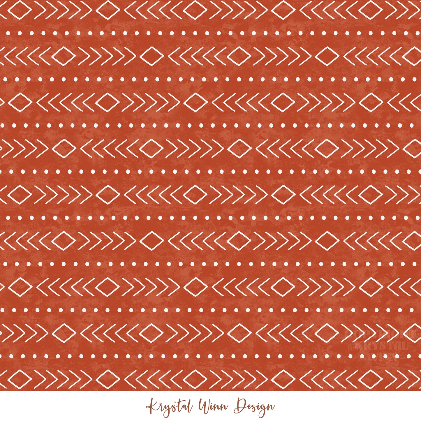 Merry Christmas Y'all Boho Dark Red KW556