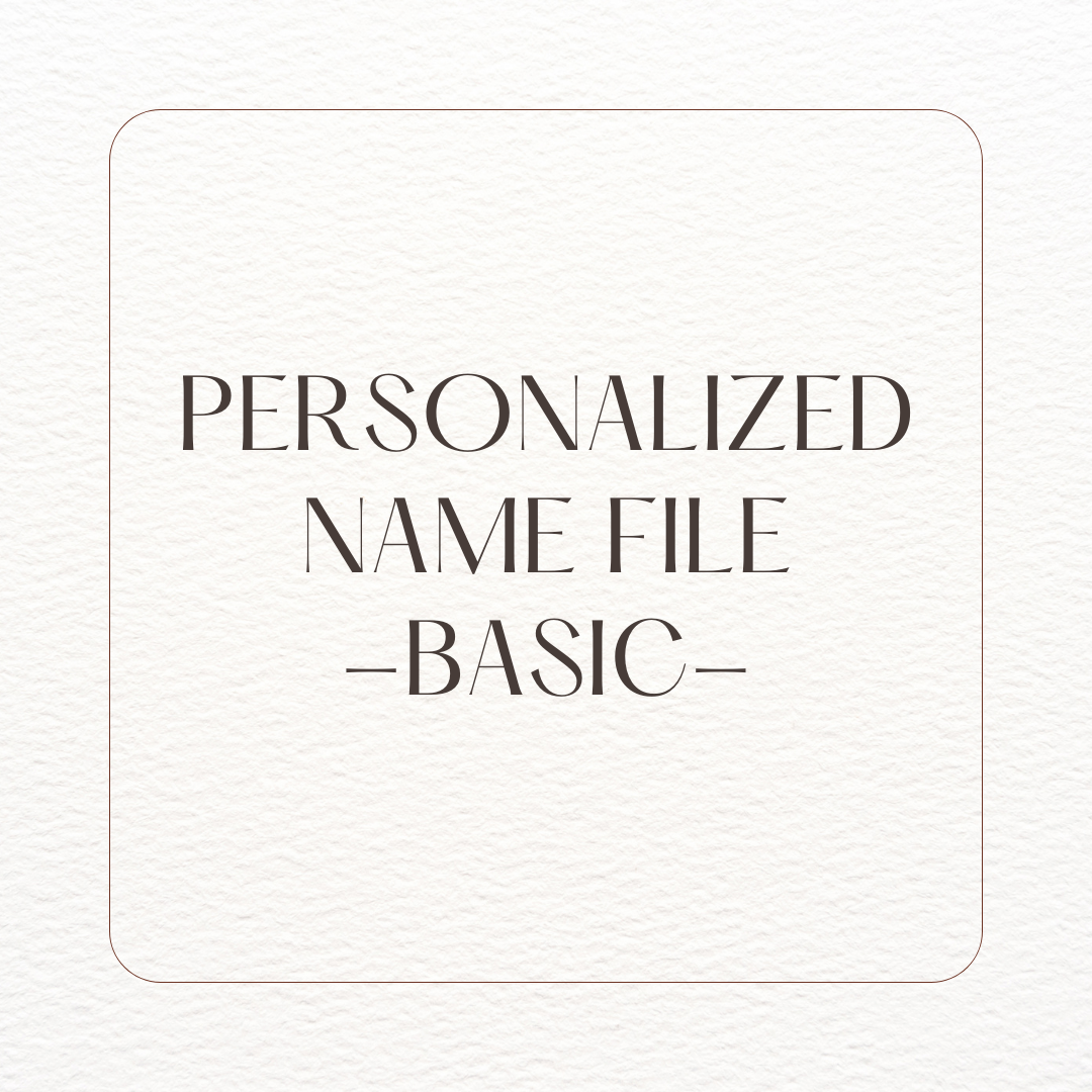 Simple File Name Design Custom Name FILE - Basic – Jax Fabrix