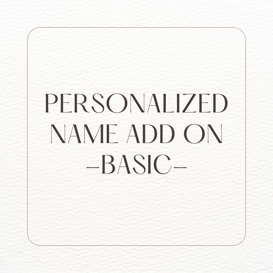Personalized Name Add on - basic – Jax Fabrix