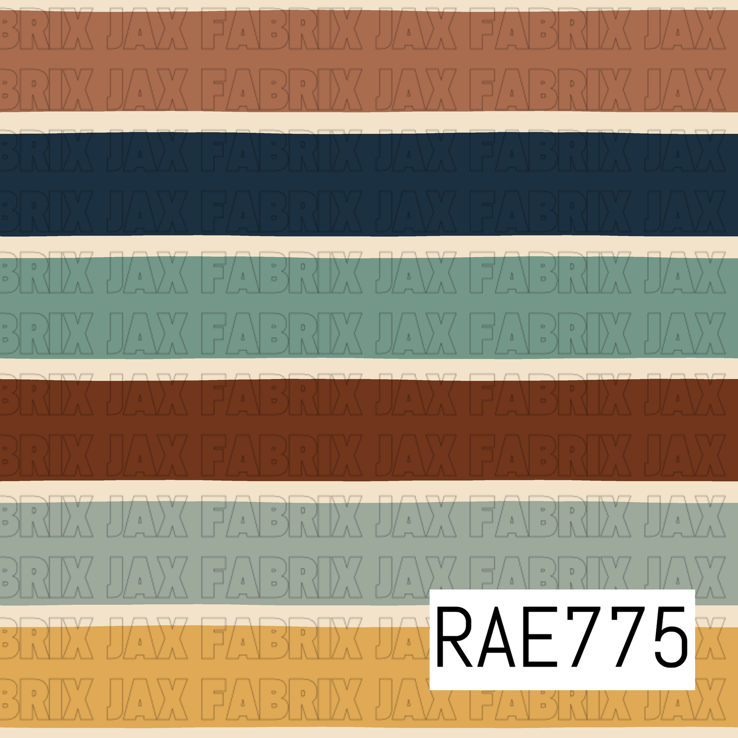 Muted Boho Football Stripes RAE775