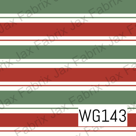 Muted Christmas Stripes WG143