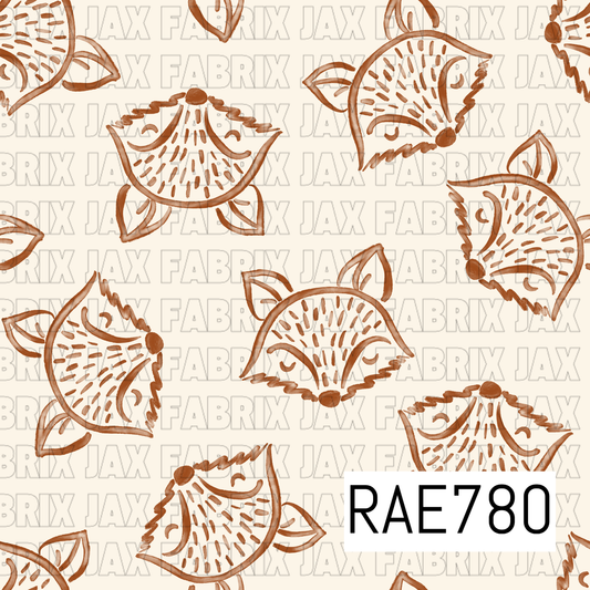 Neutral Watercolor Fox RAE780