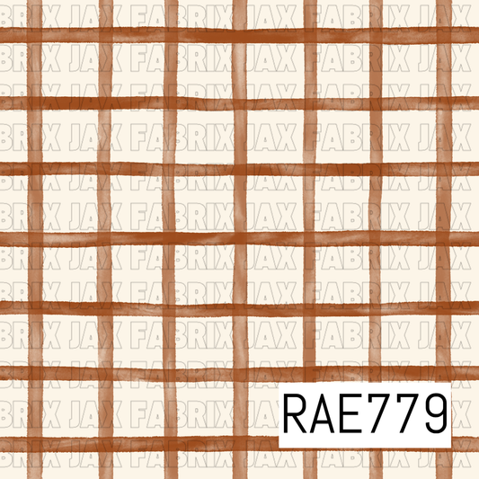 Neutral Watercolor Fox Plaid RAE779