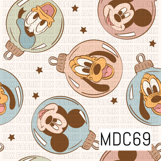 Mouse Ornaments Blue MDC69