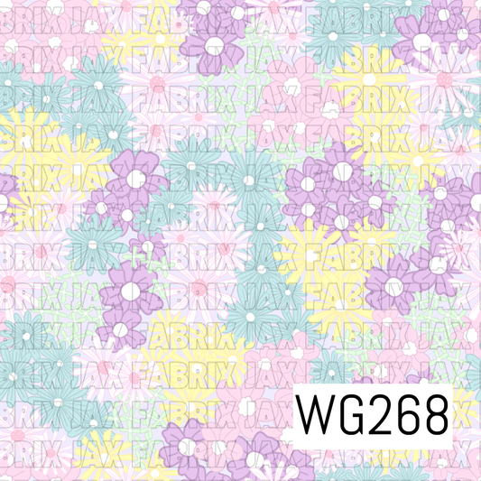 Pastel Field of Flowers WG268