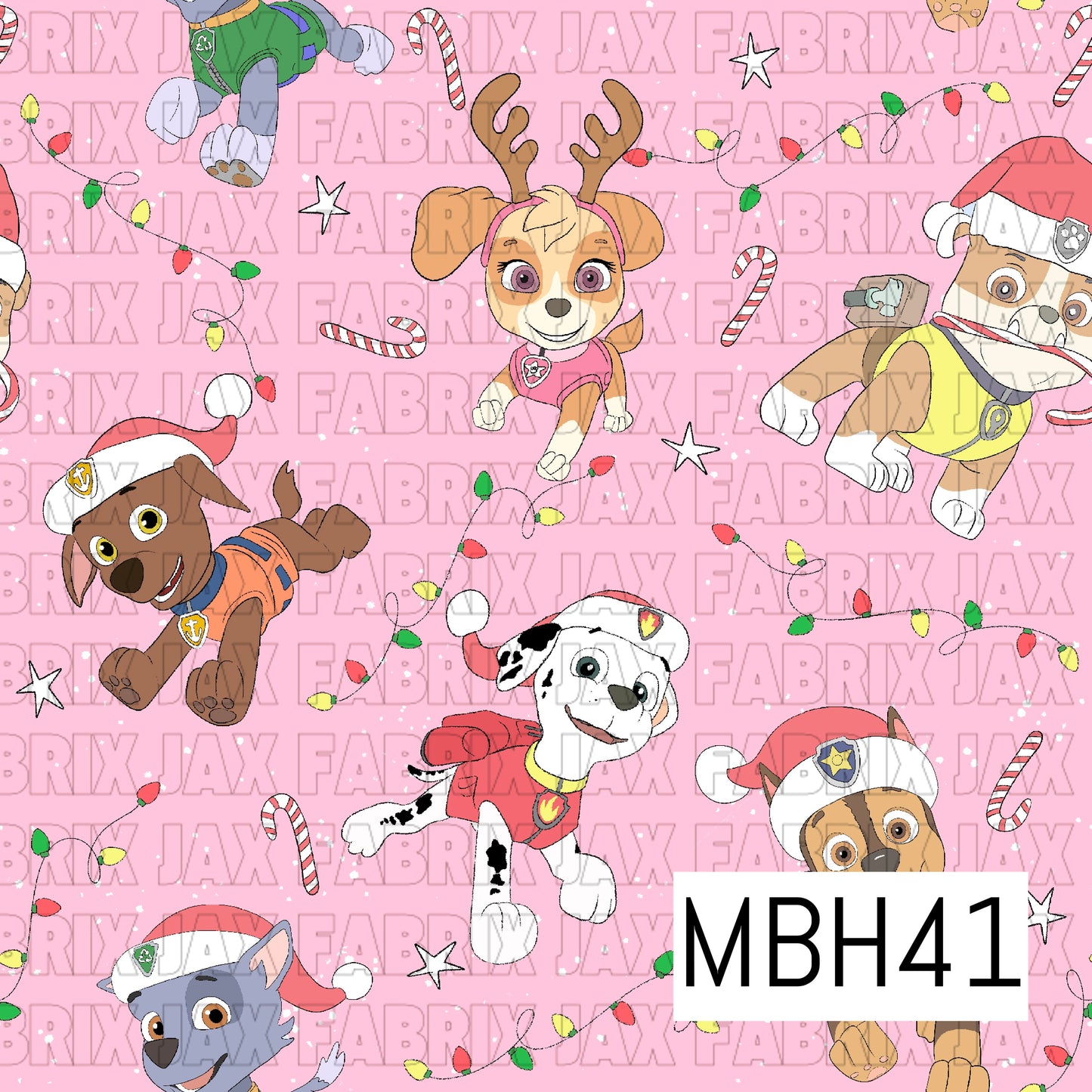 Christmas Dogs Pink MBH41