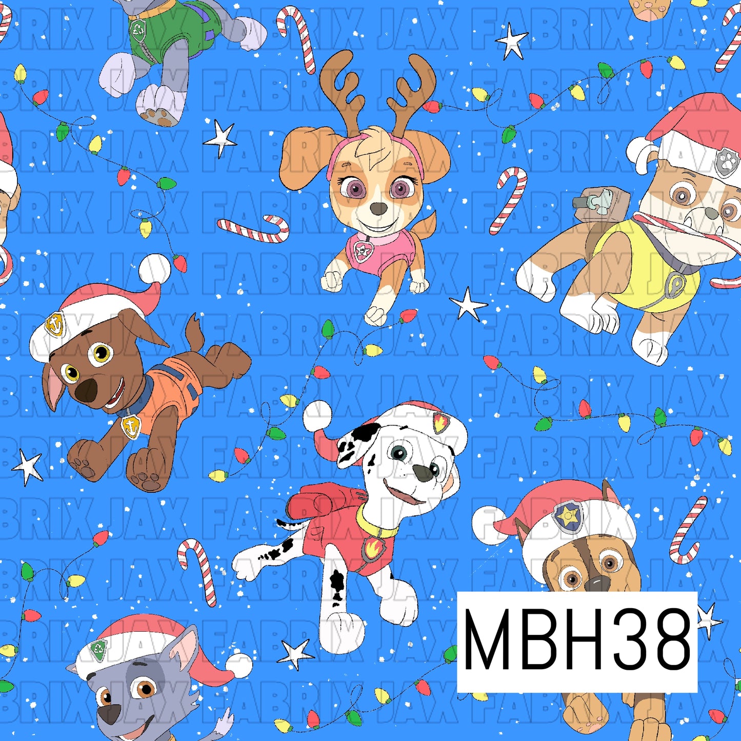 Christmas Dogs Blue MBH38