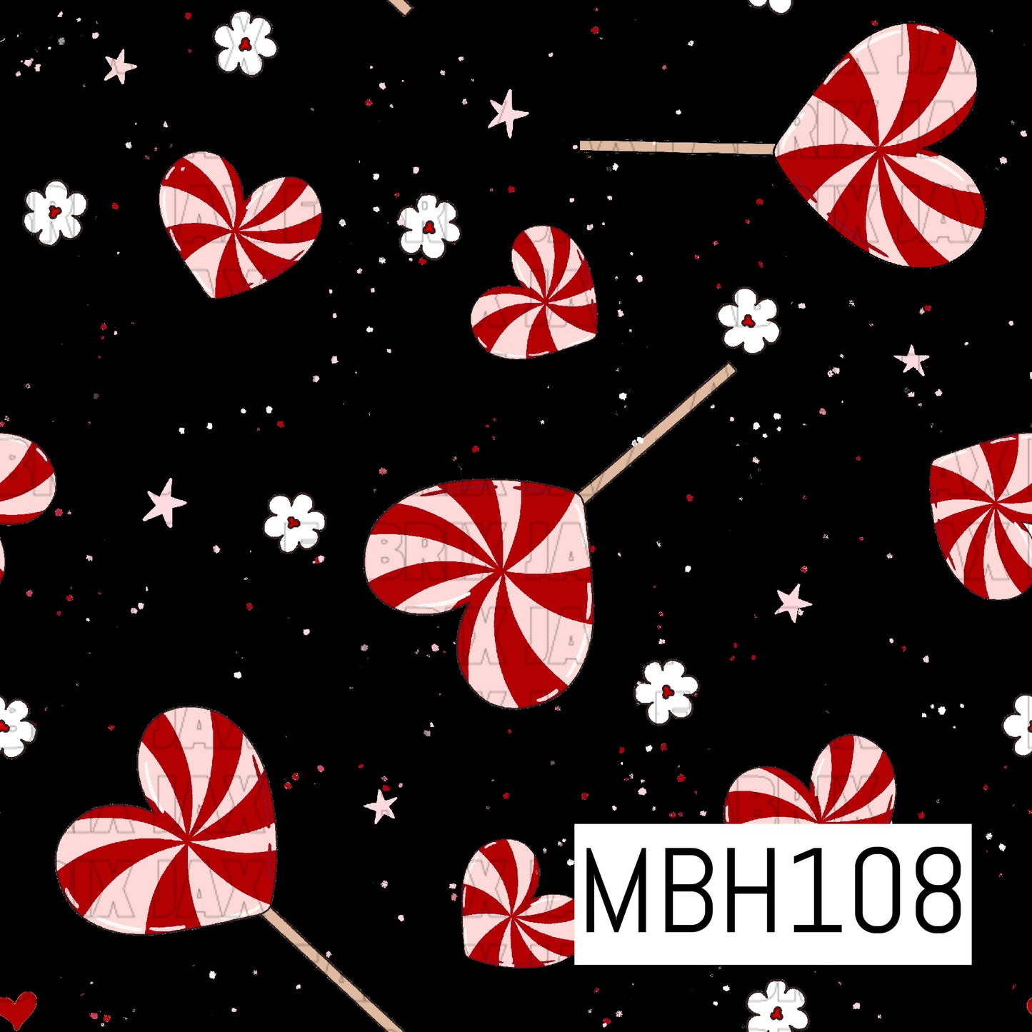 Peppermint Lollipop Black MBH108