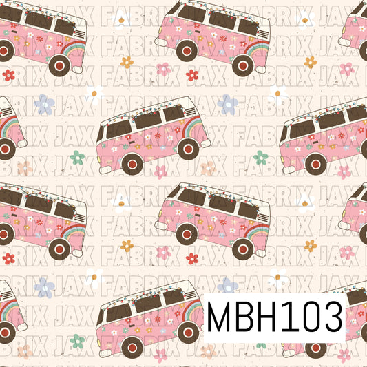 Pink Hippie Bus MBH103