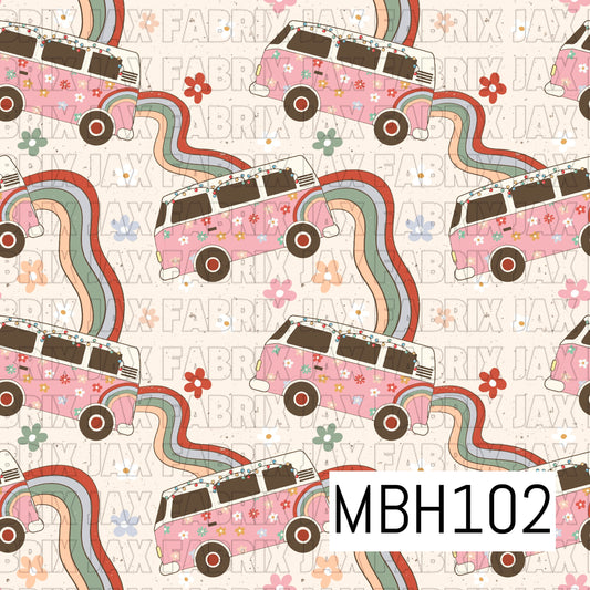 Pink Hippie Holiday Bus MBH102