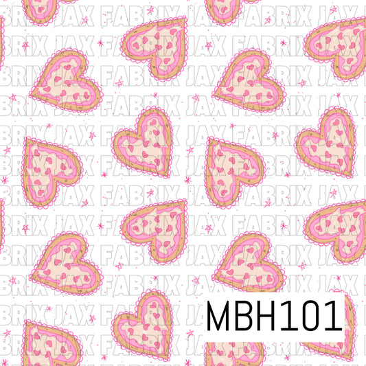White Pizza Hearts MBH101