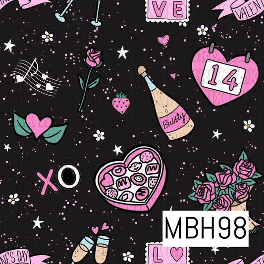 Valentines Day Black MBH98