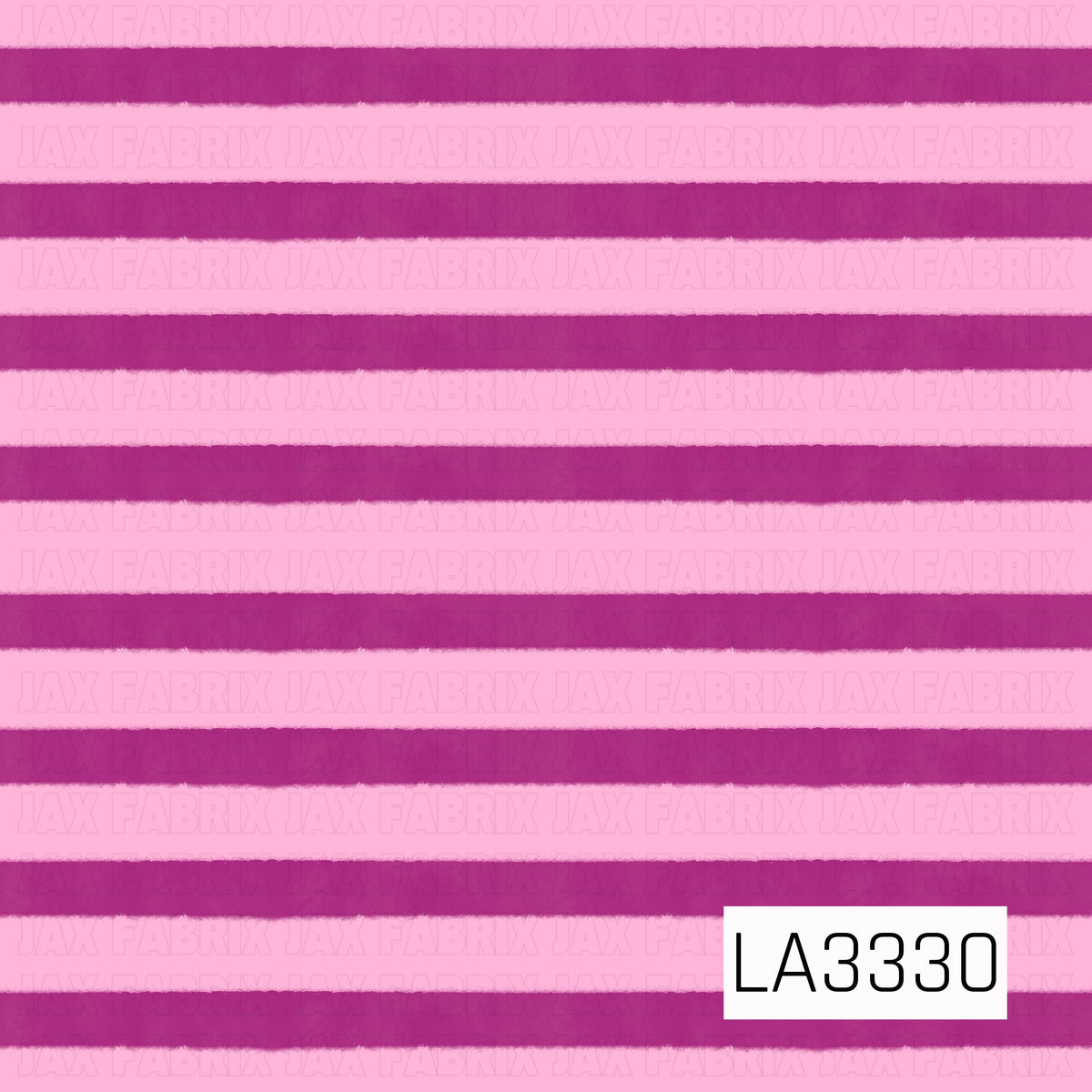 A vibrant horizontal stripe pattern featuring soft bubblegum pink and rich fuchsia. The slightly textured, hand-painted edges give the bold stripes a playful, organic feel.
