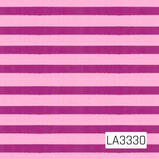 A vibrant horizontal stripe pattern featuring soft bubblegum pink and rich fuchsia. The slightly textured, hand-painted edges give the bold stripes a playful, organic feel.

