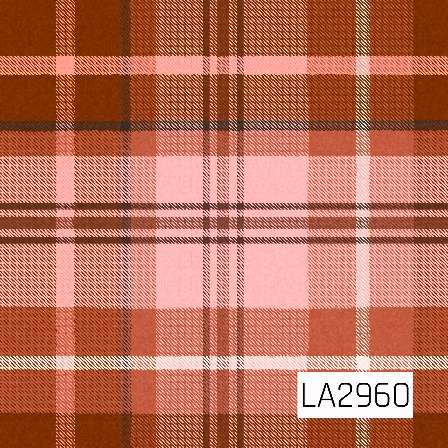A classic seamless plaid featuring warm rust, chocolate brown, blush pink, soft cream, and white stripes woven into a timeless tartan design. The cozy autumn color palette gives this versatile pattern a rustic yet feminine feel, perfect for fall and Halloween-inspired collections.
