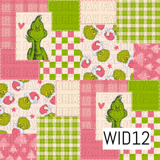 Green Guy Pink Patchwork WID12