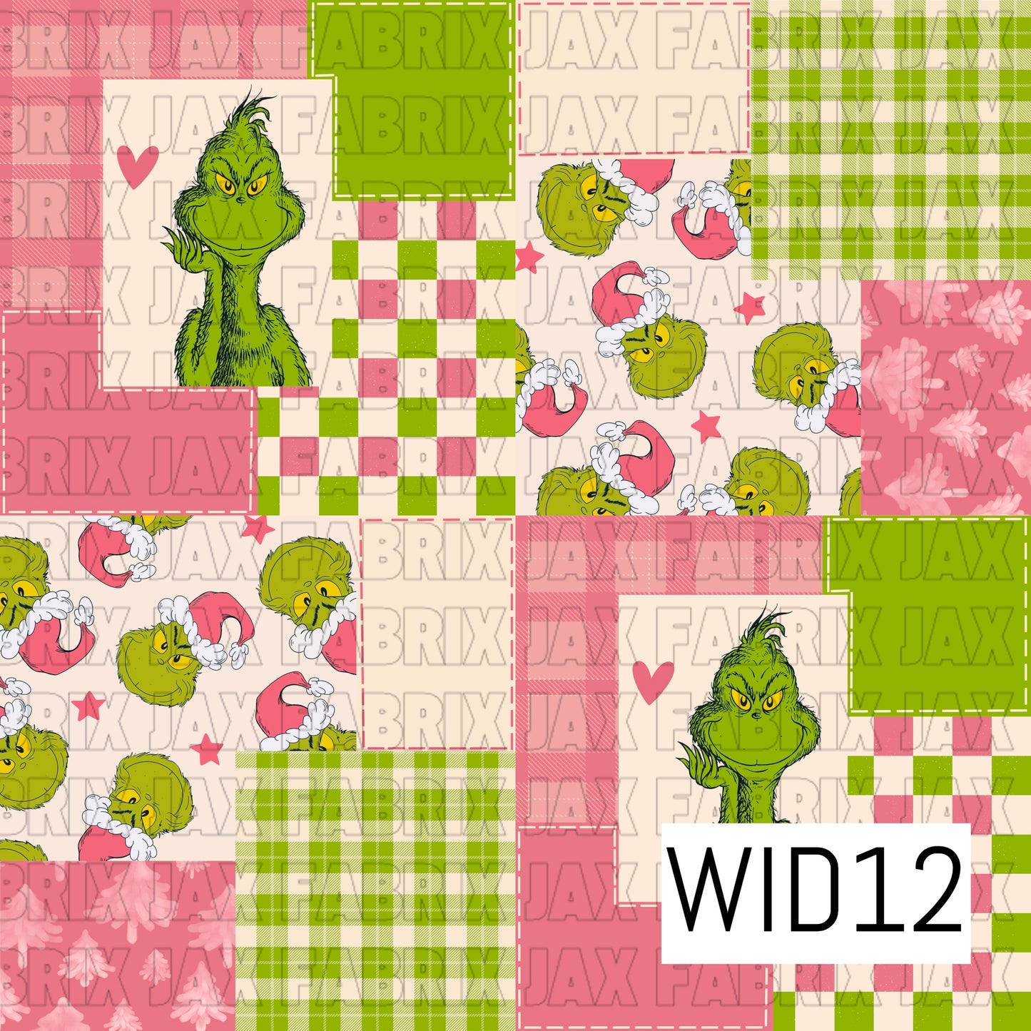 Green Guy Pink Patchwork WID12