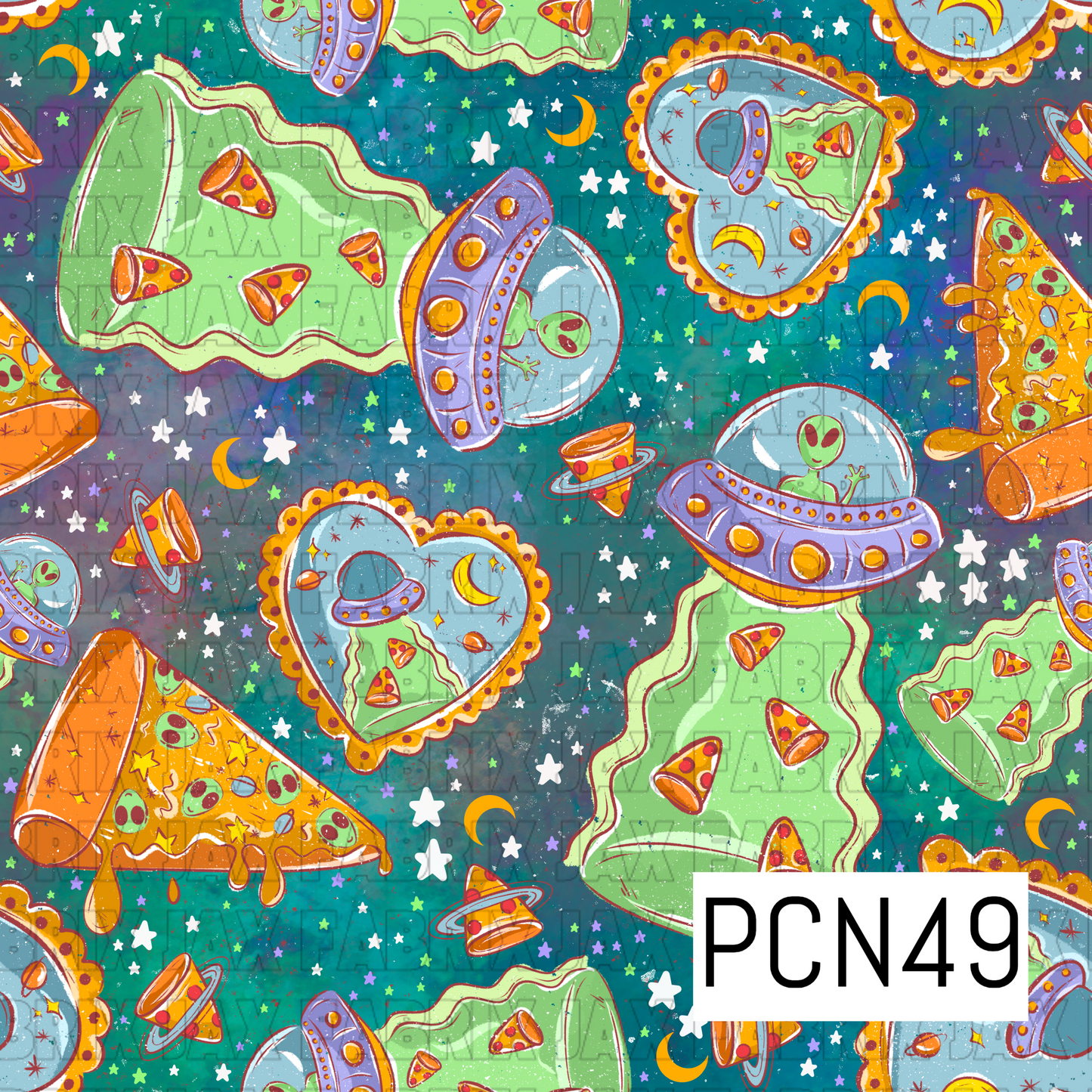 Pizza Aliens Blue PCN49