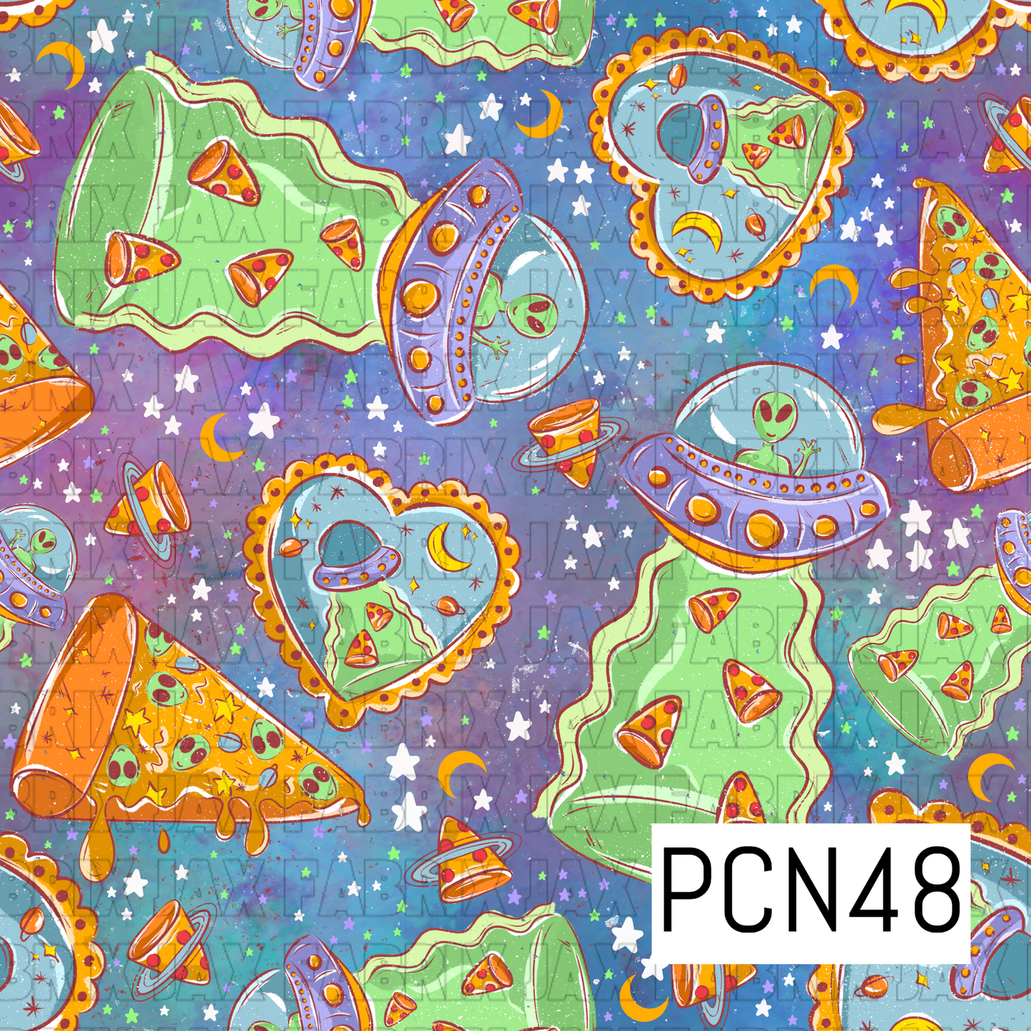 Pizza Aliens Purple PCN48