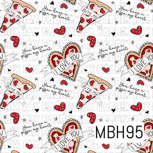 Love Pizza White MBH95