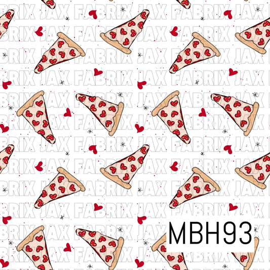 Pizza Hearts White MBH93