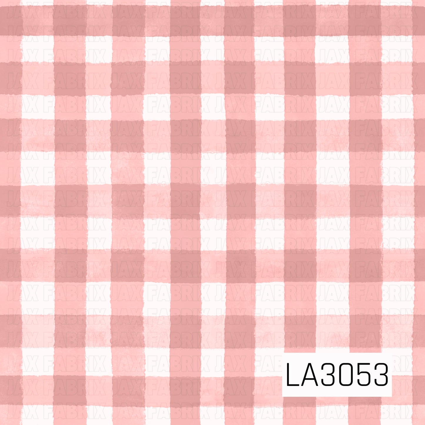 A soft watercolor gingham featuring a classic check pattern in blush pink, dusty rose, and creamy white. The slightly uneven, hand-painted edges give the traditional plaid a cozy, vintage farmhouse feel.
