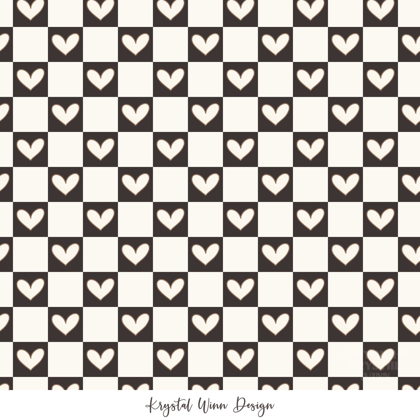 Puppy Love Heart Check KW635