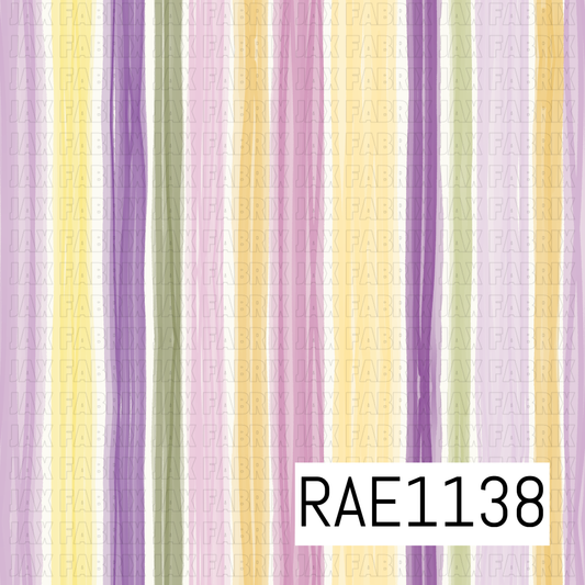 Purple Yellow Spring Stripes  RAE1138