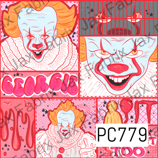 Clown Scare Mask Orange PC779