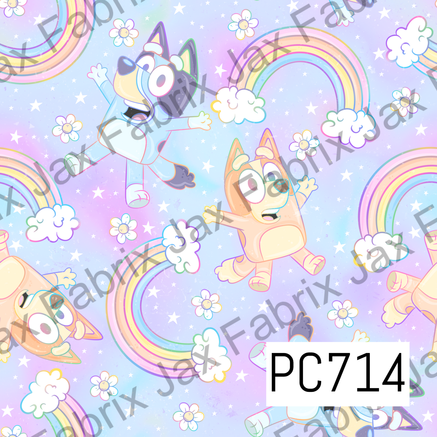 Rainbow Dogs Purple PC714
