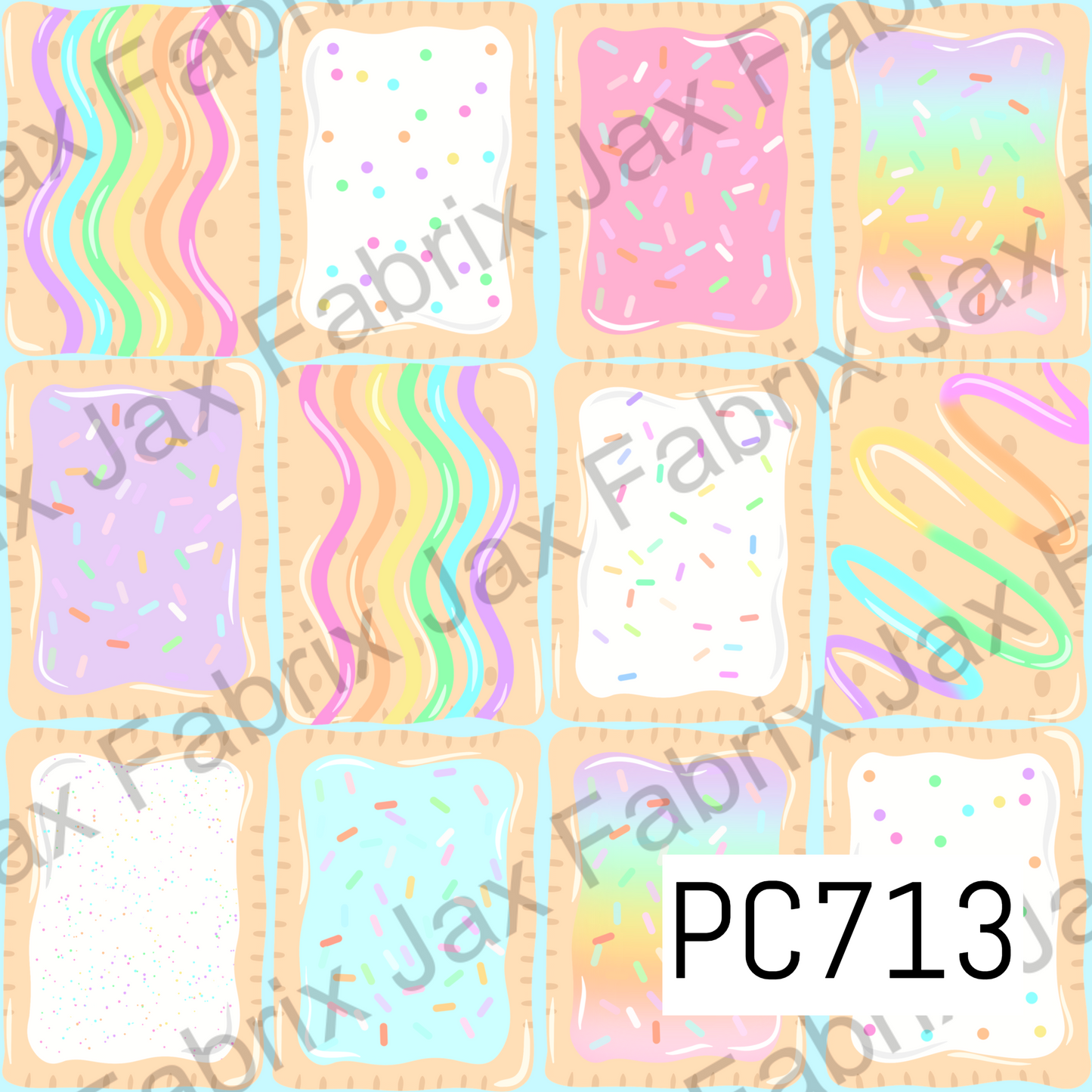 Rainbow Pastries Blue PC713