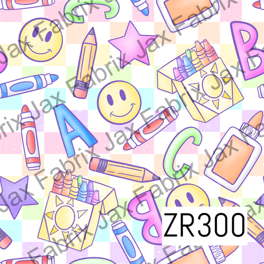 Checkered Back to School ZR300