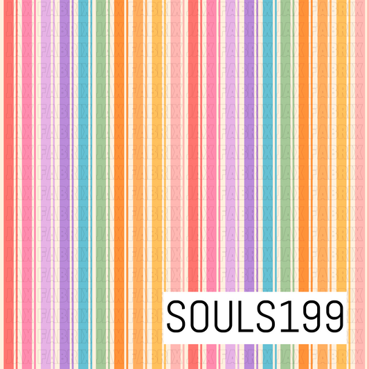 Rainbow Floral Stripes SOULS199