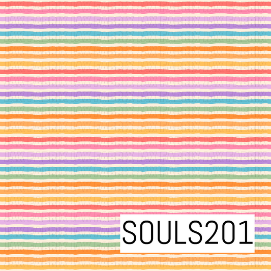 Rainbow Mini Floral Stripes SOULS201