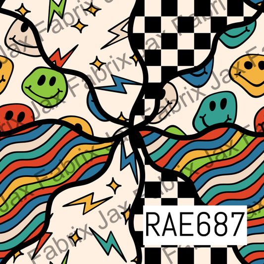 Retro Wavey Smiles RAE687