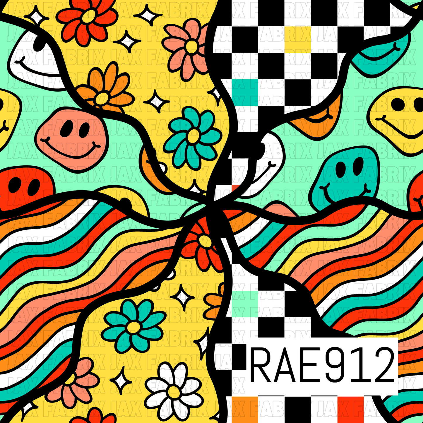 Retro Wave Smiles Bright RAE912