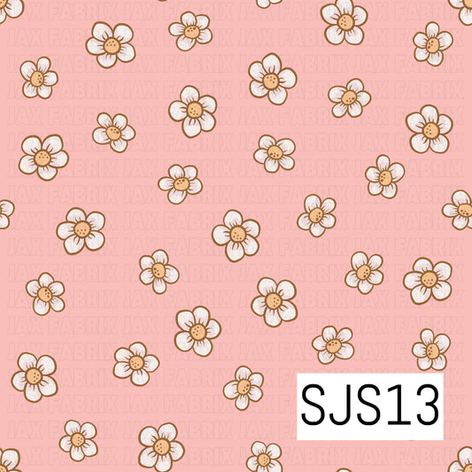 Scattered Daisy Pink SJS13