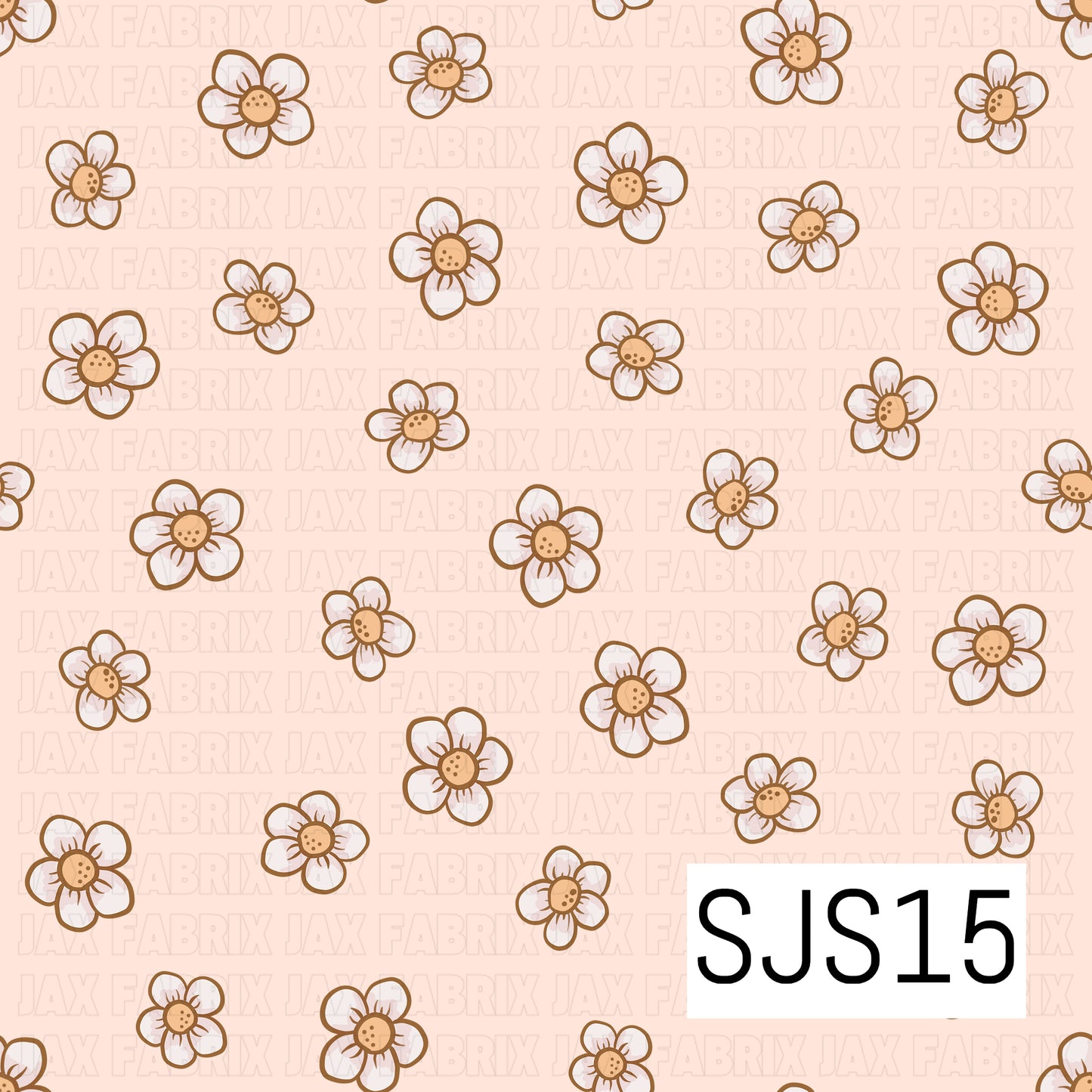 Scattered Daisy Cream SJS15