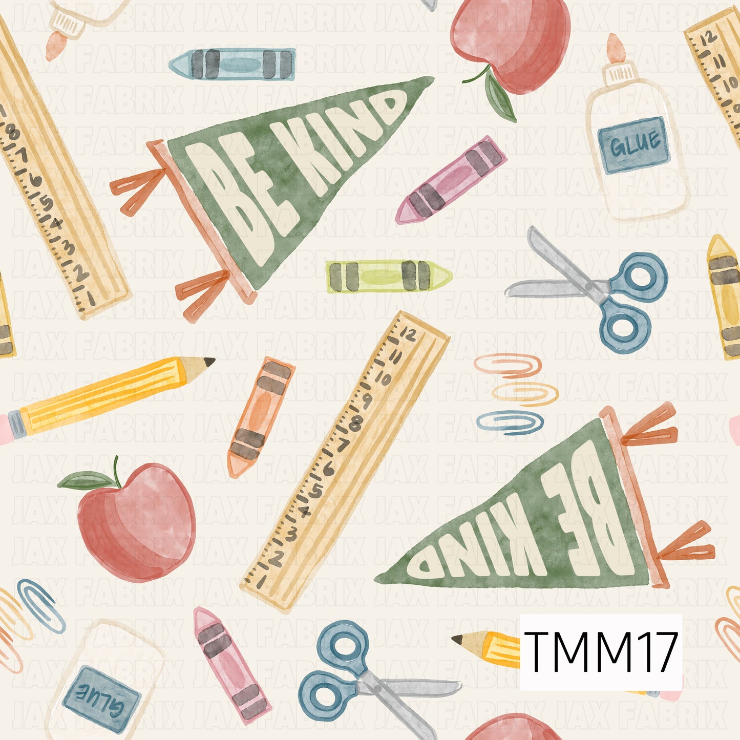 TMM17 - Apples And Alphabet Green Flag