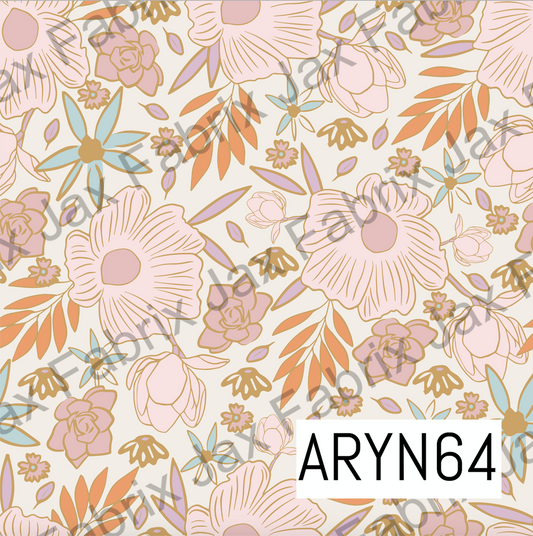 Spring Orange Leaves Floral4 ARYN64
