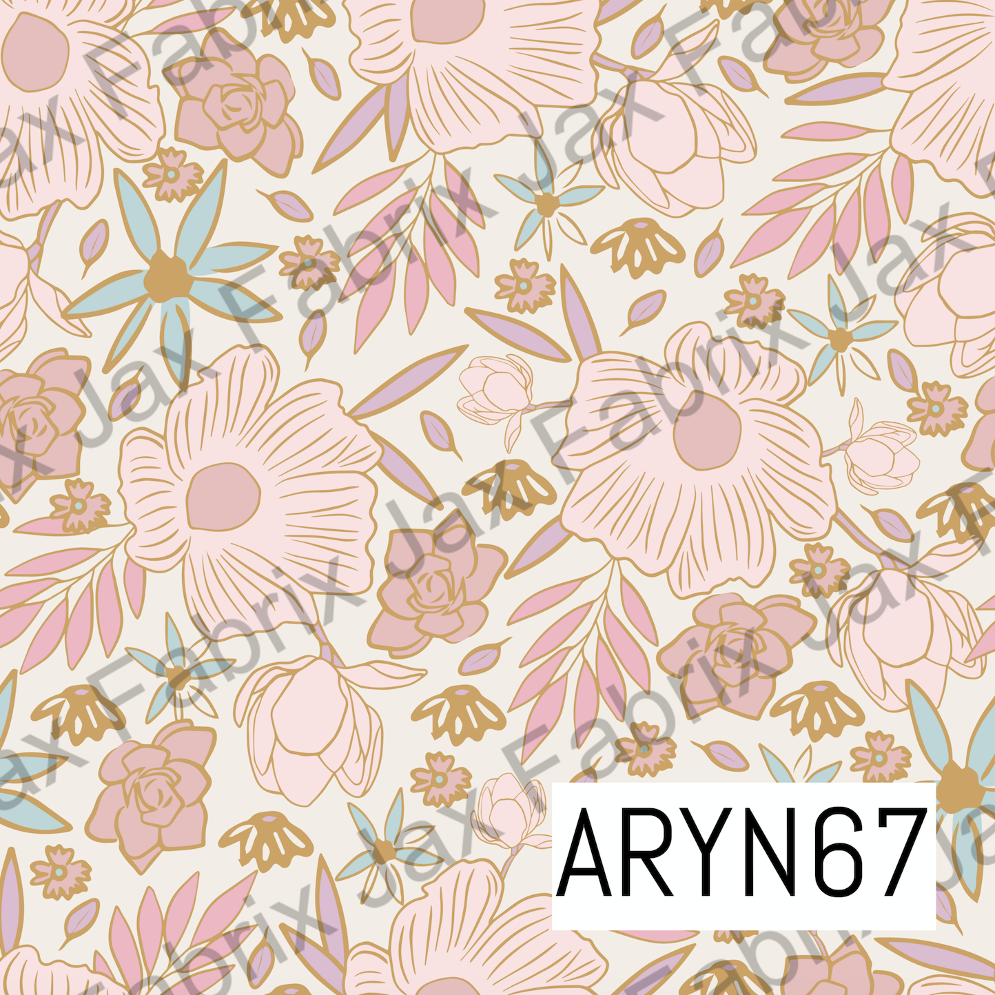 Spring Pink Leaves Floral3 ARYN67