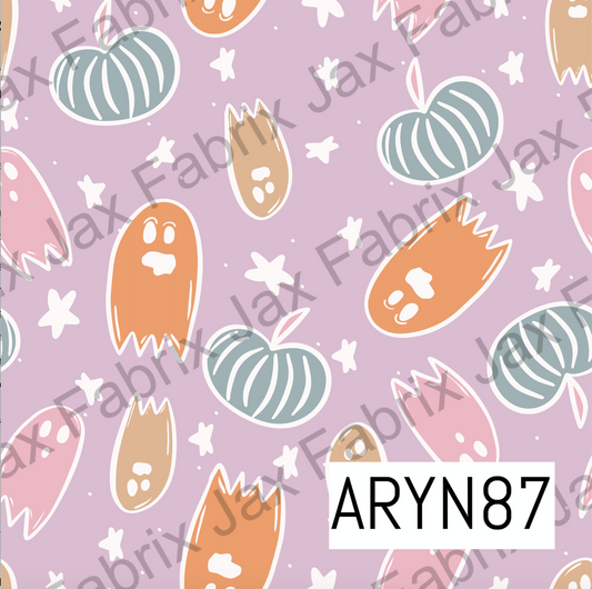 Purple Pumpkins and Ghosts ARYN87