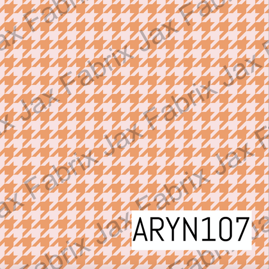 Orange Houndstooth ARYN107