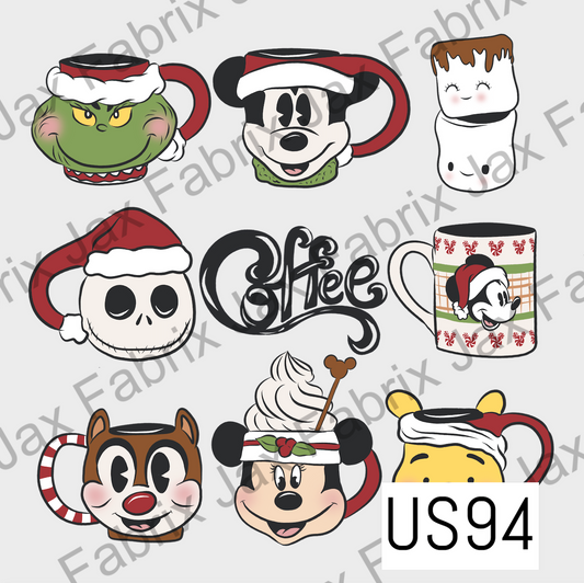 Christmas Mugs PNG US94