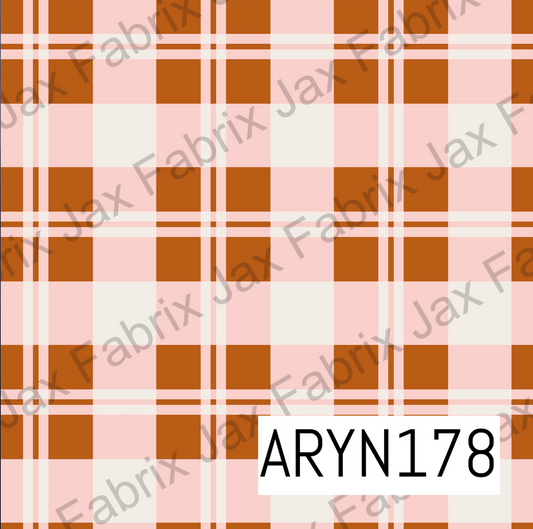 Christmas Plaid Pink And Orange ARYN178