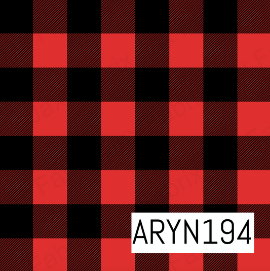Buffalo Check Red and Black ARYN194