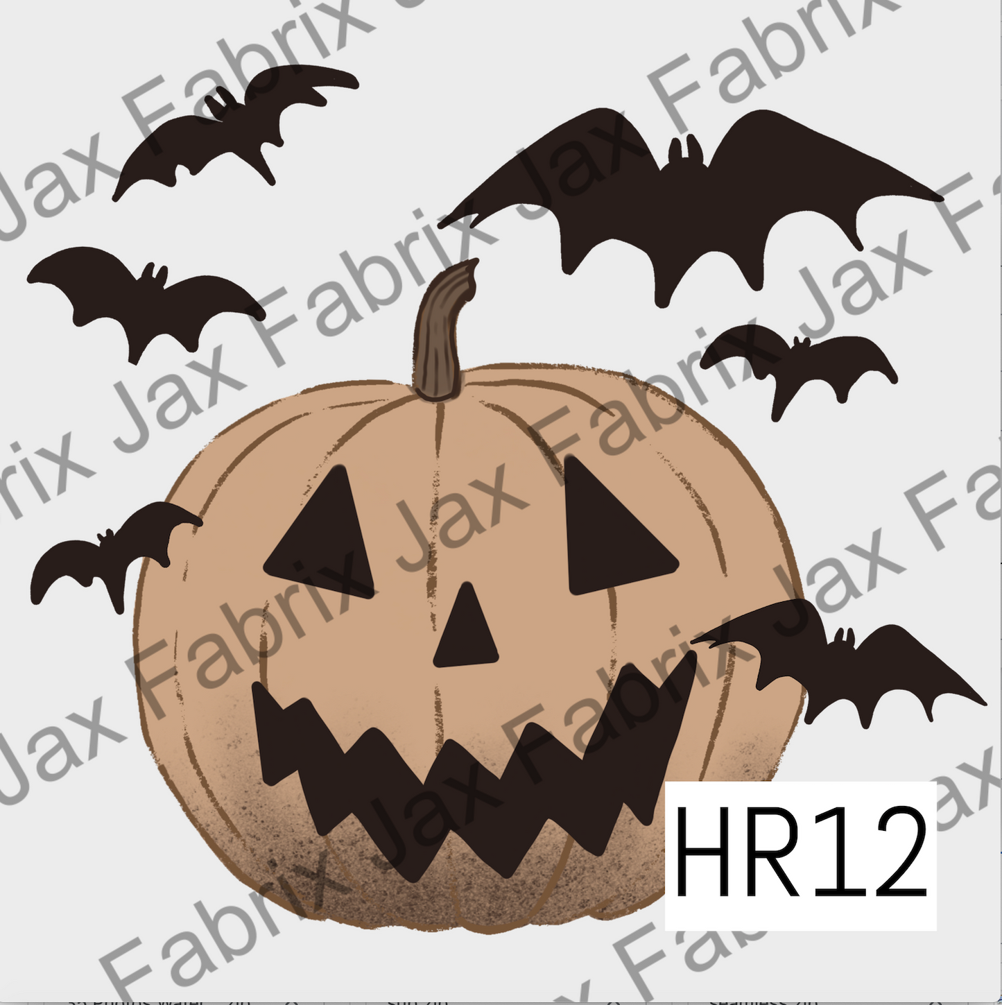 Pumpkin And Bats PNG HR12