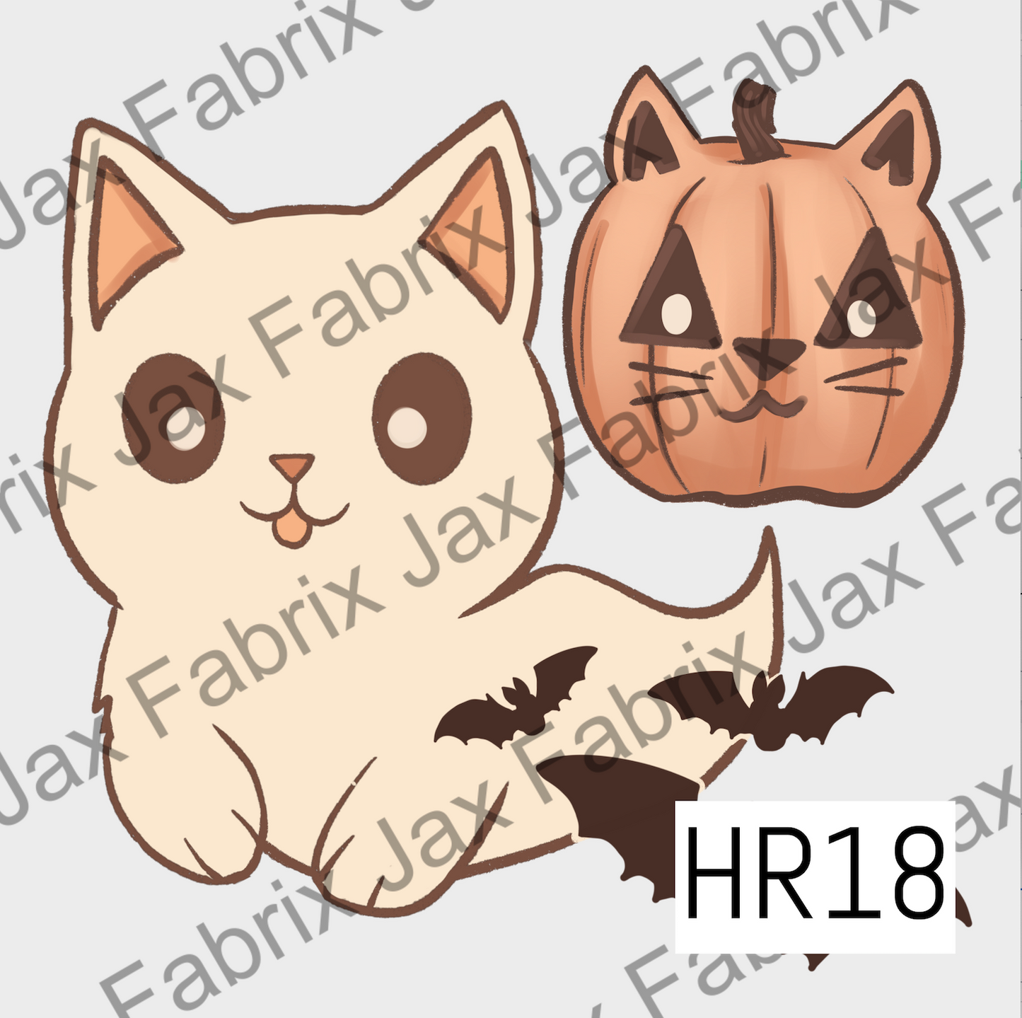 Pumpkin Kitty Muted PNG HR18